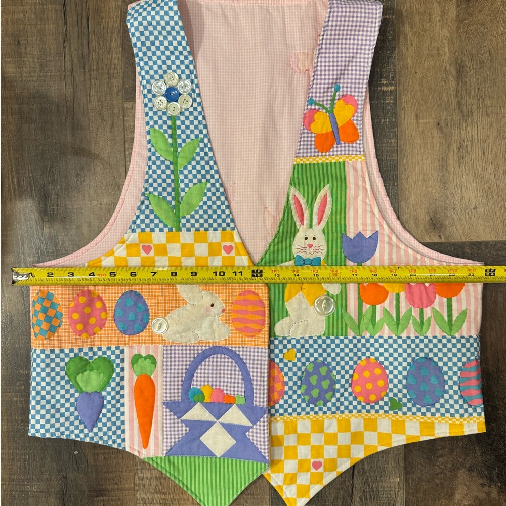 Colorful Patchwork Women’s Easter Vest - image 3